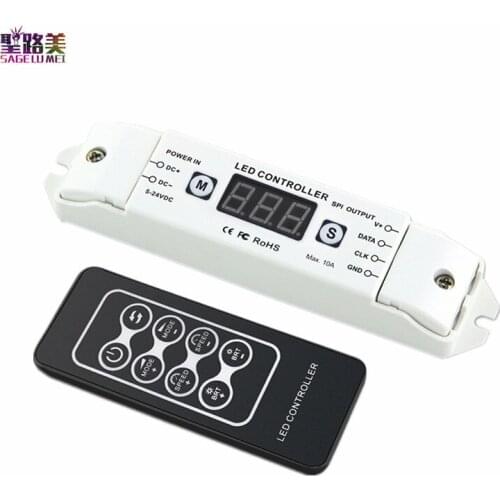 DC5V-24V LED Pixel SPI Strip Controller Digital Addressable Control 2801 2811 2812 6803 8806 IC 1000 Pixels Tape Lights BC-201