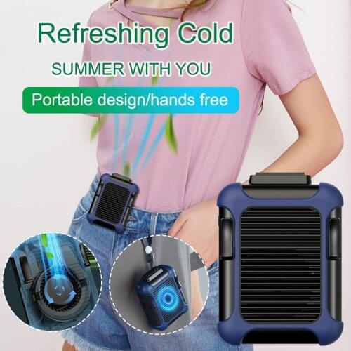 USB Rechargeable Hang up the Waist Halter Convenient Fan Air Conditioning Fan