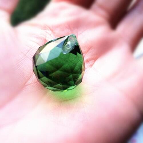 Top Quality 260pcs/Lot Green Color Crystal Chandelier Ball For Home Decoration Door Curtain/ Chandelier/ DIY Wedding Event Party