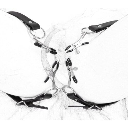 Adult Games Clit Clamps Bdsm Bondage Wrap Around Thigh Spreader Straps Humiliation Play Nipple Clamps Roleplay BDSM Sex Toys