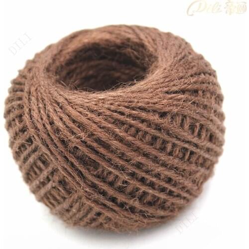 1.5mm Hemp Rope Hang Tag Sling String Brown Hemp Cords 50 Meters Garment Tag Line Clothing 3 Ply