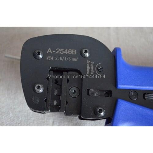 New 1pc Solar Panel Cable MC4 Crimping tools for solar panel connectors(2.5-6mm2) Crimping Tool A-2546B 13-10AWG