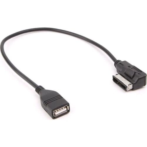 1 Pc AUX Media Interface USB Female Adapter Cable AMI For Mercedes For Benz Auto Car Accessories
