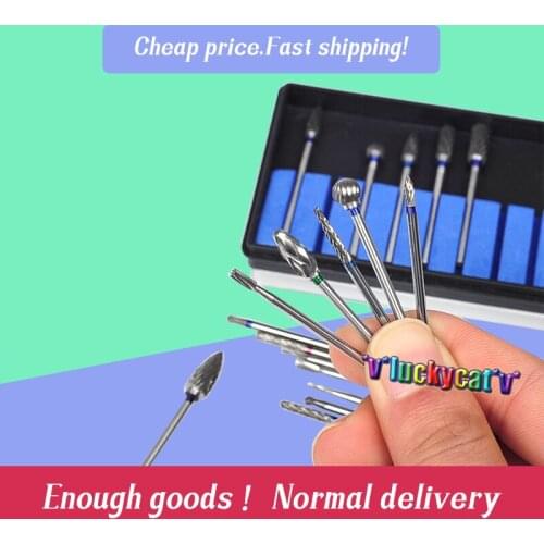 20Pcs/ 2Box High Quality Dental Burs Drills Nitrate Tungsten Steel Material 2.35mm & Dental Lab Titanium Nitrate Carbide Burs