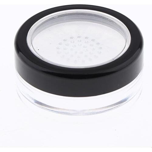 10Pcs Empty Loose Powder Jar Container&Sifter Plastic Box Cosmetic Case 10g