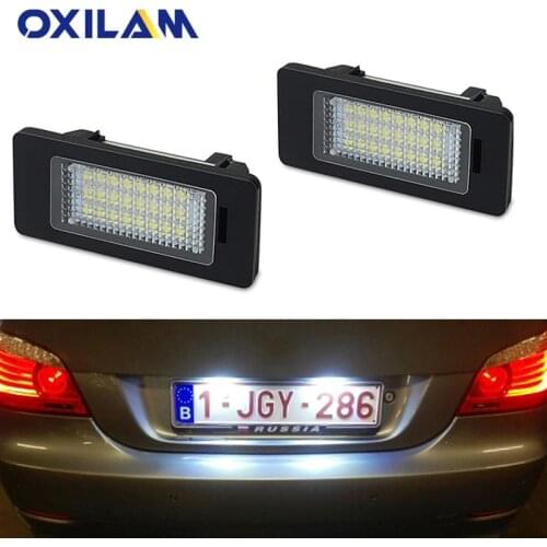 2x Error Free Car LED License Number Plate Light For BMW E39 E60 E90 E92 E93 M3 E91 E61 E39 E70 E71 E82 E88 X6 X5 1 3 5 Series