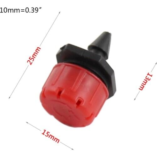 R9UF 5pcs Micro Flow Dripper Drip Head 1/4 Inch Hose Garden Irrigation Misting