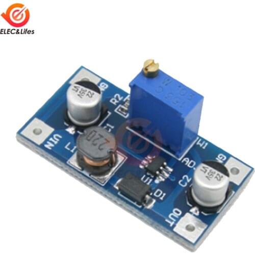 5Pcs SX1308 2-24V to 2-28V 2A DC-DC Step-up Module Adjustable Power Module Step Up Boost Converter for DIY Kit