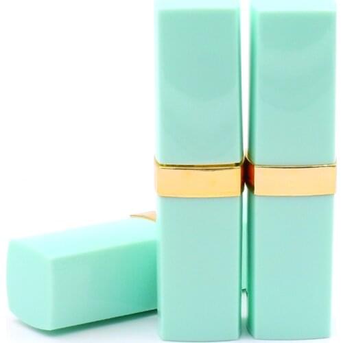 50PCS Classic Empty Lipstick Tube DIY Lip Gloss Packing Container Empty Mint Green Lipstick Tube Purple Lip Rouge Tube 12.1mm