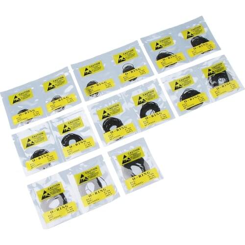 750pcs O Ring Watch Back Gasket Rubber Seal Washers Set Replacement 0.7mm
