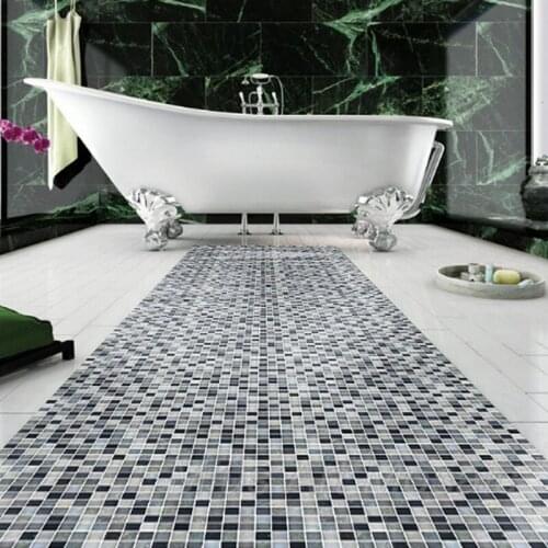 Europe style hot melt glass bathroom mosaic tile shower room floor decoration