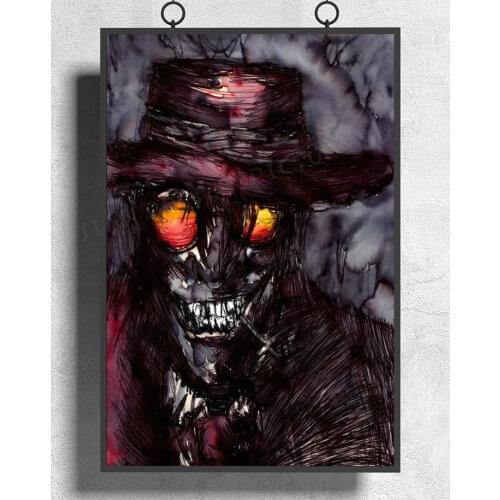 H212 HELLSING Vampire Fighting Hot Japan Anime Wall Sticker Silk Poster Art Home Decoration Christmas gift