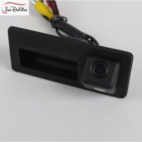 JanDeNing HD Car Rear View Parking/ Backup Reverse Camera/Trunk Handle OEM For VolksWagen Passat LingYu Sagitar Sharan 2009-2014
