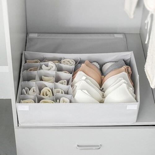 Washable Oxford Cloth Container Underwear Socks Dormitory Storage Box with Lid organizador armario rangement closet organizer