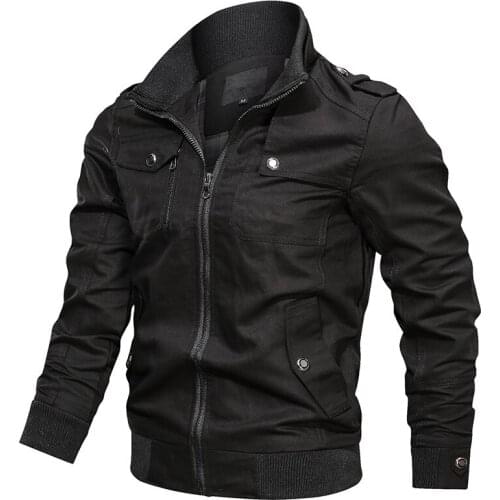 Mens Bomber Military Jacket Spring Autumn Cotton Male Casual Air Force Flight Jackets hombre Outerwear Overcoat Jacket Men