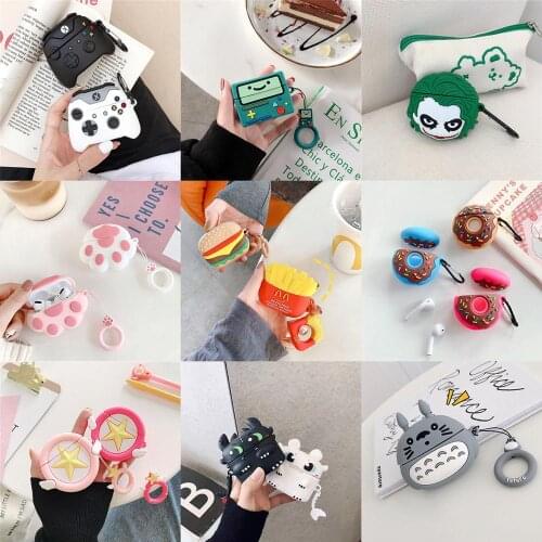 Cute Cartoon Headset Cases For AirPods Pro Case 3D Multi Silicone Case Cover For Air Pods Pro Protective Earphone Cover Funda