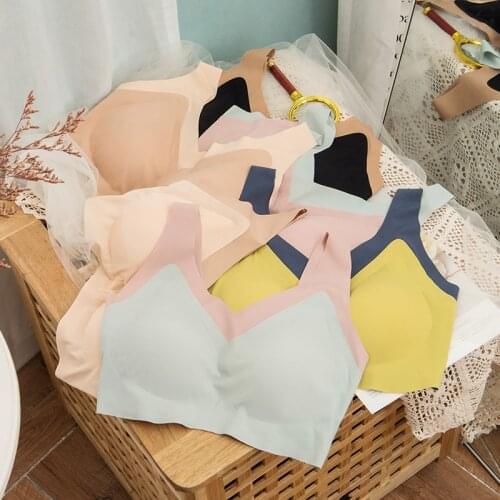 Underwear Women Seamless Bra Woman Clothes Bras For Women Bh Latex Bralette Wireless Brassiere Padded Sexy Breathable Brasier