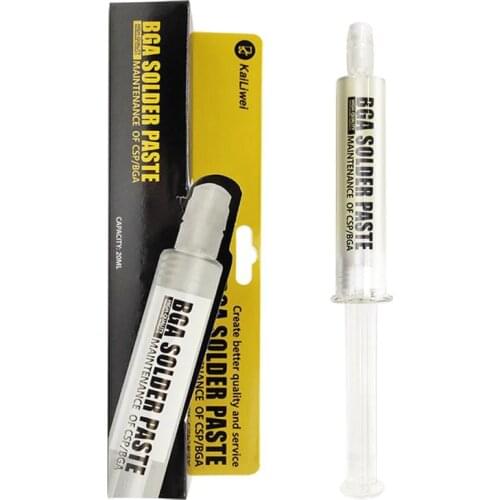 The Newest Kailiwei lead-free environmentally friendly CSP/ BGA solder paste for professional mobile repair and disassembly