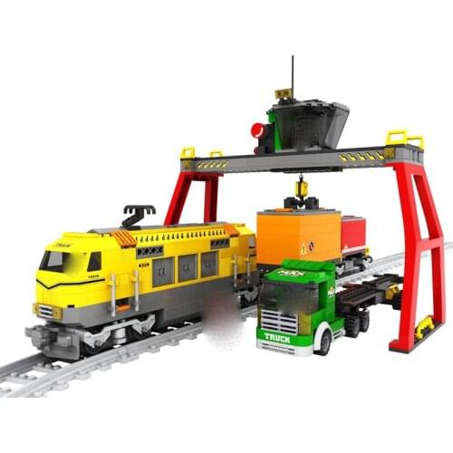 NEW 25004 gift Building Block Set train Model Enlighten Construction Brick Toy Educational DIY Bricks Toy for Children