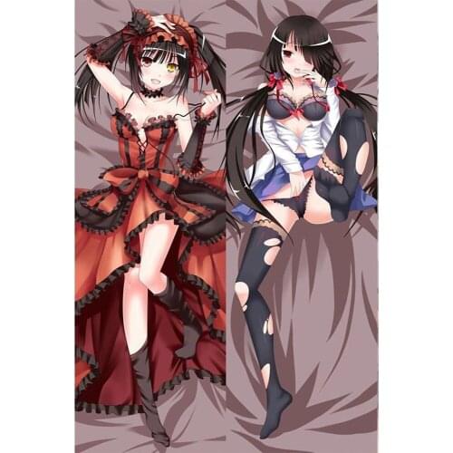 New Sexy Girl Japanese Anime Date A Live Tokisaki Kurumi Throw Otaku Dakimakura Gift Bedding Hugging Body Pillow Case 150x50 CM