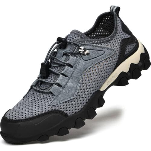 New Arrival High Quality Classics Style Men Hiking Shoes Lace Up Men Sport Shoes Outdoor Jogging Trekking Sneakers