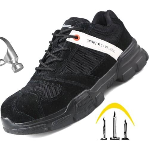 Autumn winter work safety shoes anti-smashing stab-resistant safety protective shoes fashion Breathable sports hiking shoes
