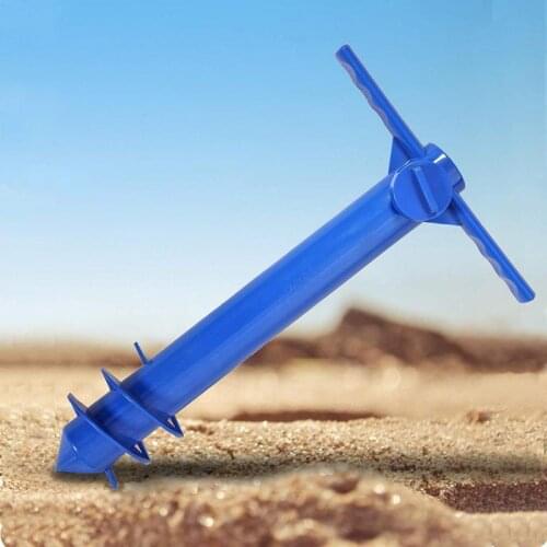 Beach Umbrella Sand Anchor Stand Holder Four Legs Hooks 3-Tier Screw Hook Nail Garden Umbrella Plastic Four Prongs Hanger