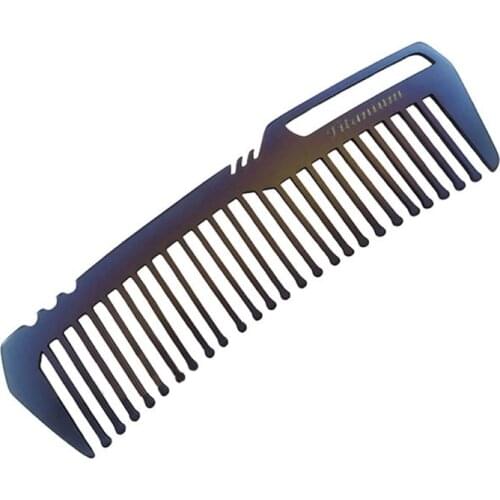 Portable Titanium Alloy Comb EDC Super Light Hair Brush Outdoor Pocket Gadget E56D