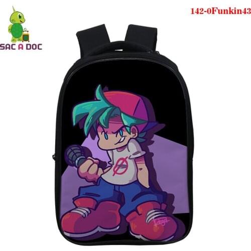 Hot Sale Friday Night Funkin Backpack 3d Printed Cosplay Backpack 3d Game Student School Bag Kids Back To School Bookbag Mochila