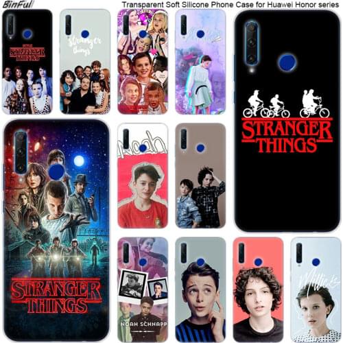 Hot Stranger Things Soft Silicone Phone Case for Huawei Honor 20 20i 10 9 8 Lite 8X 8C 8A 8S 7S 7A Pro View 20 Fashion Cover