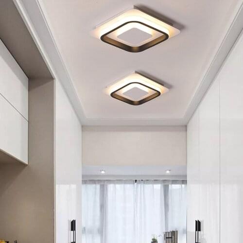 New Round/Square LED Chandeliers For Bedroom Kitchen Dining Room Aisle Hallway Corridor Loft Stairway Foyer Indoor Home Lights