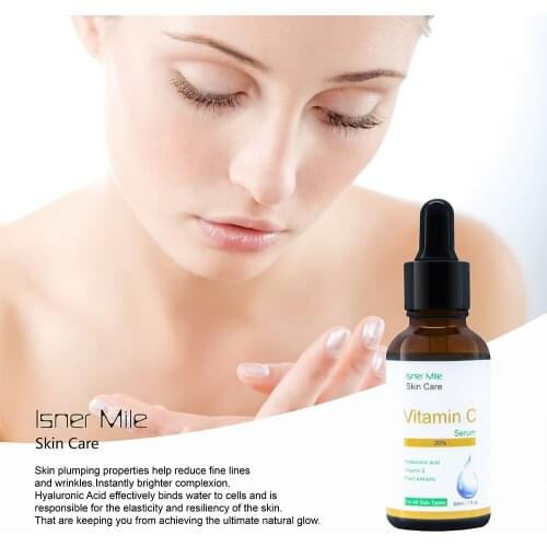 Vitamin C face Serum Hyaluronic Acid Whitening Anti-Aging Fade Spots Removing Freckle Anti Winkles Moisturizing Face Cream Care