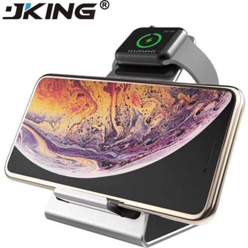 JKING High Quality Wireless Charger Qi standard Fast Charging for iPhone X 8 Plus Galaxy S8 S9 Apple Watch Wireless Charger