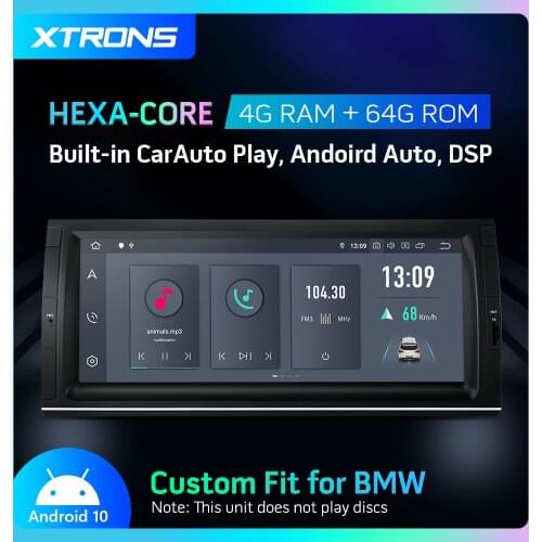 XTRONS 10.25'' IPS Android 10.0 PX6 Car Stereo Player For BMW X5 E53 1999- 2004 2005 2006 GPS DSP Carplay NO DVD