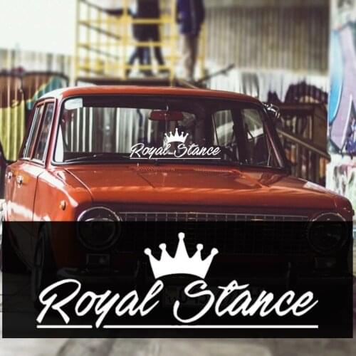 Royal Stance Funny Car Sticker Vinyl Decal Silver/black Auto Sticker Anti-UV PVC Car Window Body Decorative Stickers Accessories
