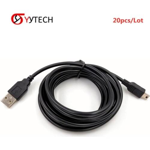 YYTECH 20pcs/Lot Micro-USB Charger Cable Power Supply Cord forPS3 Controller Charging