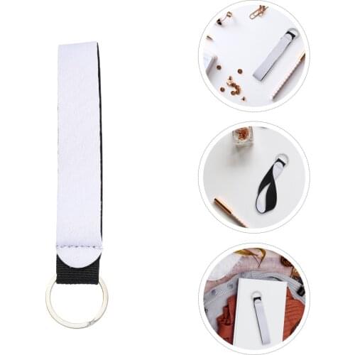10Pcs Sublimation Wristlet Keychain Neoprene Wrist Strap Lanyard Keychain Holder