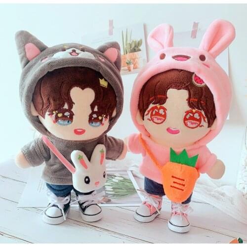 20cm PP cotton rabbit pattern Replaceable clothes Doll Winter sweater Sean Xiao Clothes Child Christmas Girl gifts