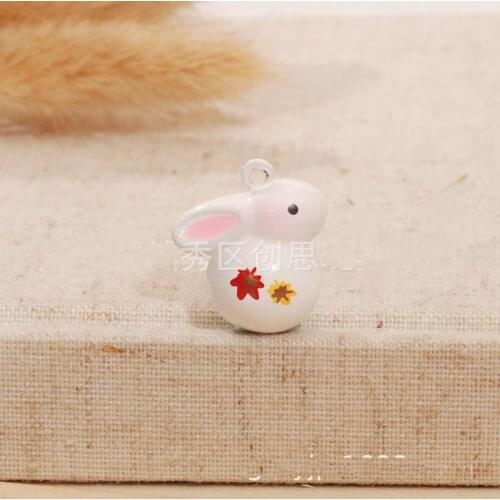 5pcs/set Omamori High Quality Bell Bunny pendant Charms DIY for keyring earrings