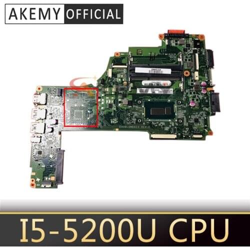 Akemy For Toshiba Satellite C55 S55 C55-C Laptop Motherboard SR23Y I5-5200U CPU A000388580 DA0BLQMB6E0 MAIN BOARD