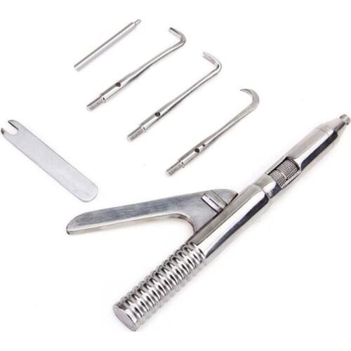 Stainless Steel Automatic Dental Crown Remover Tool Singlehanded Take Crown Surgical Instruments Dentistry Equipment