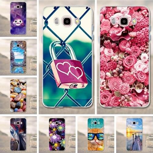 Phone Case For Samsung Galaxy J5 2016 J510F Soft Silicone TPU Cartoon Protector Cover Cases For Samsung J5 2016 J510 Bumper