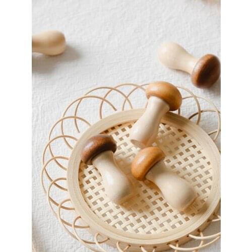 Wood Mushroom Chopsticks Holder Chopstick Rest For Dining Table Accessories Supplies Kitchen Accessories