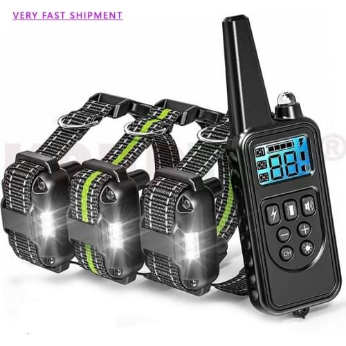 Dog Shock Collar Remote Waterproof Electric Large Training Rechargeable New 880V-3 100g2280