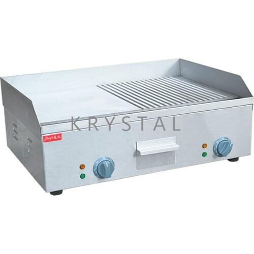 Electric Grill Pan Stainless Steel Grilling Machine Commercial Teppanyaki Machine FY-600A