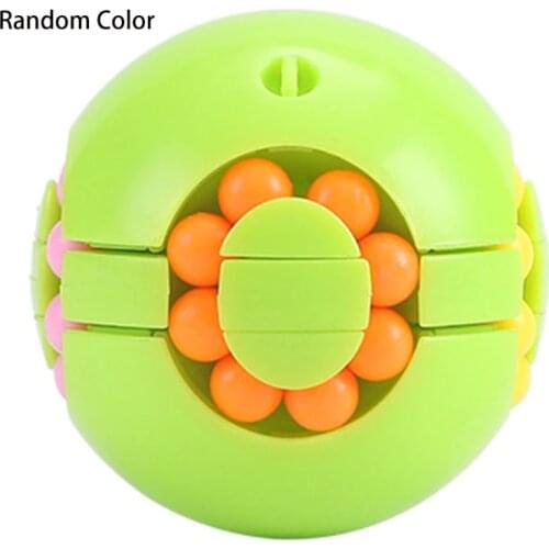 Fingertip Toy Fidget Spinner Colorful Bean Cube Miniature Novelty Toys Boys Girls Party Gift Stress Relief Anxiety Toy