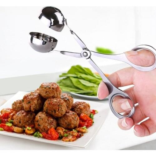 Stainless Steel Meatball Clip Convenient Kitchen Meatball Maker Rice Ball Fish Ball Making Mold Tool Kitchen Accessories