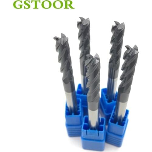 1PC HRC50 2F 3F 4F End Mill 8mm Solid Carbide Straight Shank CNC Milling Cutter Drill Bit Kit Power Tool Accessories