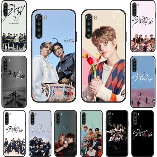 Korea KPOP Stray Kids Phone case For Xiaomi Redmi Note S2 4 5 6 7 8 A S X Plus Pro black pretty bumper 3D cover luxury