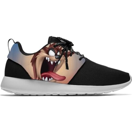 Tasmanian Devil Mania Cartoon Anime Fashion Taz Sport Running Shoes Casual Breathable Lightweight 3D Print Men Women Sneakers